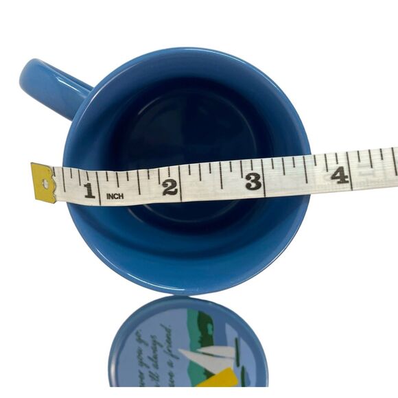 Hallmark 1985 Boat Mug Mates Inspirational Life Gift Mug With Lid Coaster‎ Mugs - Picture 6 of 7